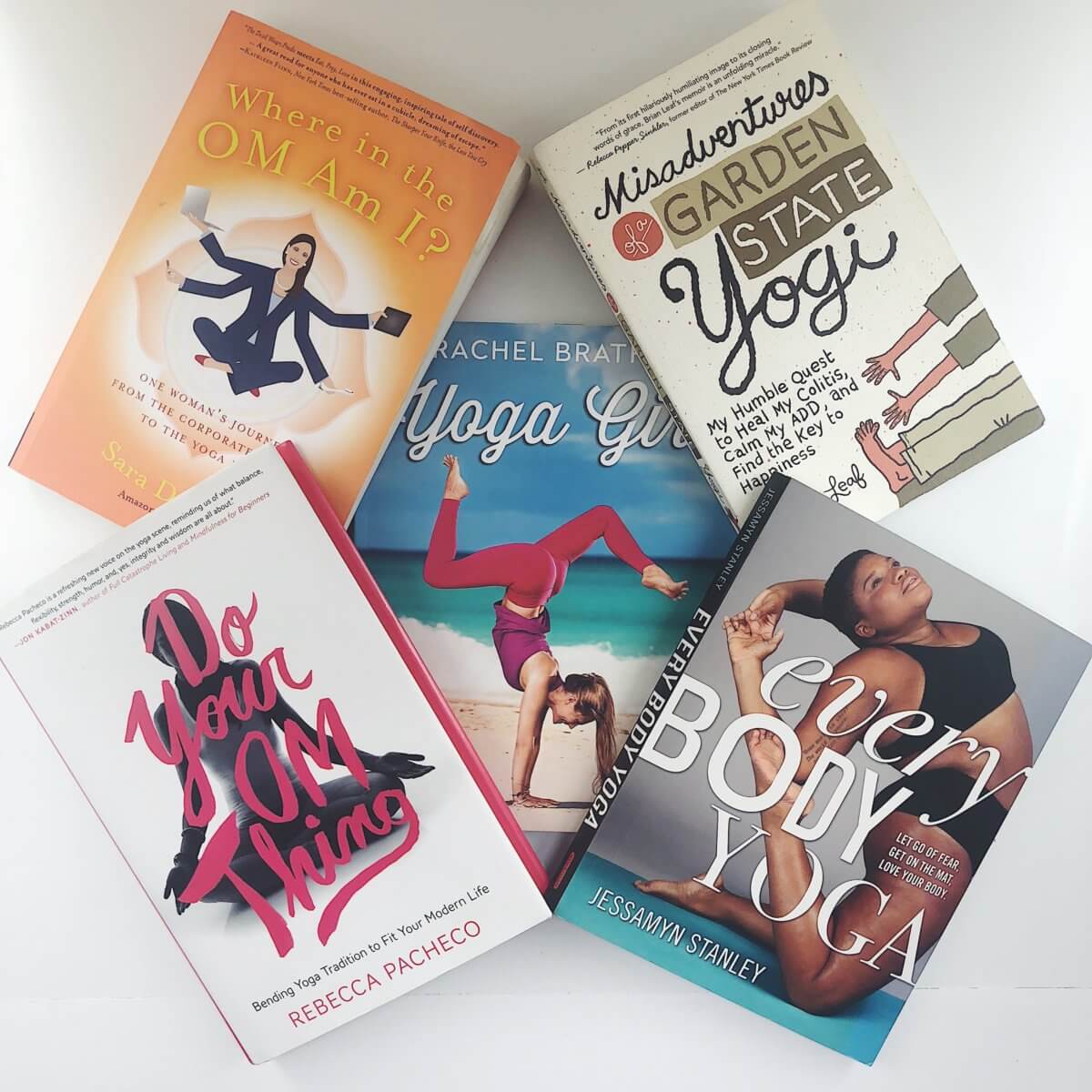 So many yoga books are inaccessible. These five are modern, relevant, and relatable! Check out my 5 yoga book recommendations (that you'll actually want to read)!
