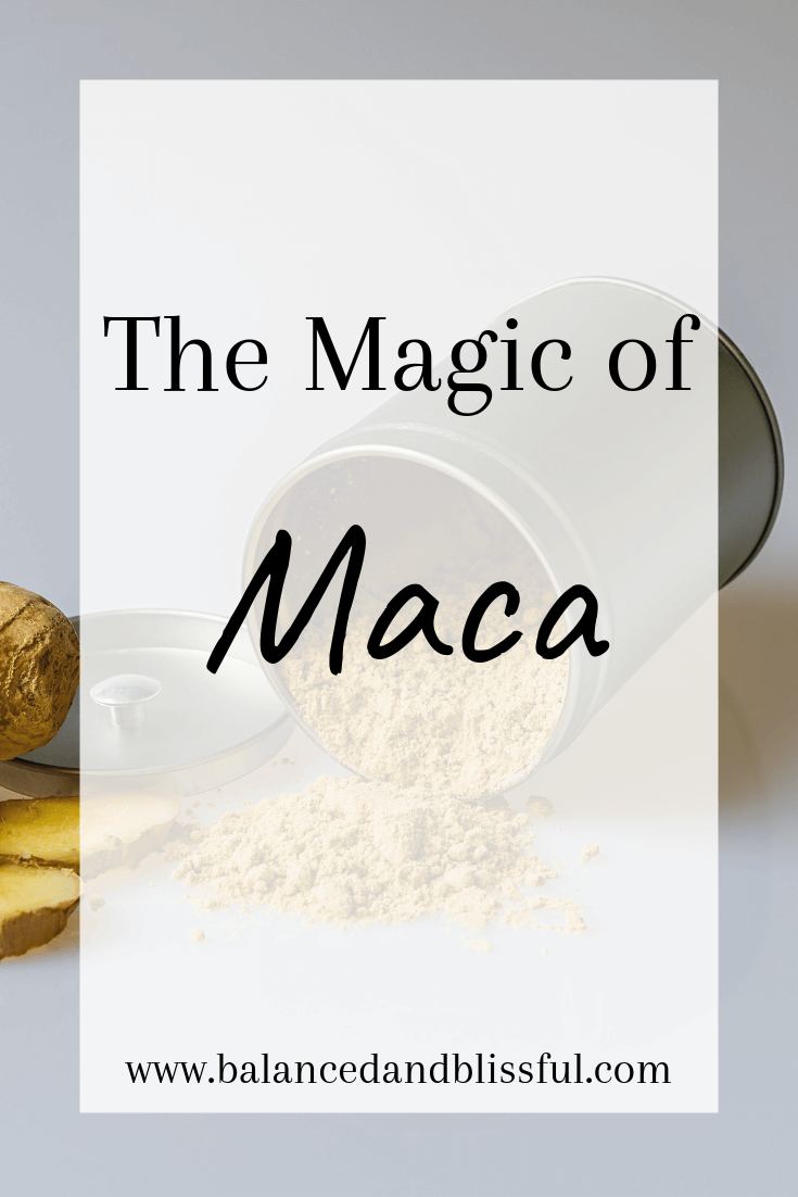 Maca is an adaptogen and supplement that can be added to your diet for increased energy, mental clarity, libido, fertility, etc. It is super easy to add to smoothies and other treats!