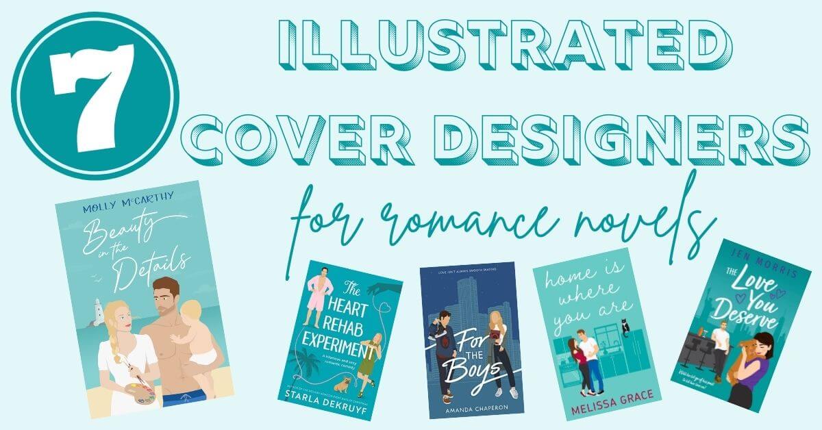 7 illustrated romance cover designers
